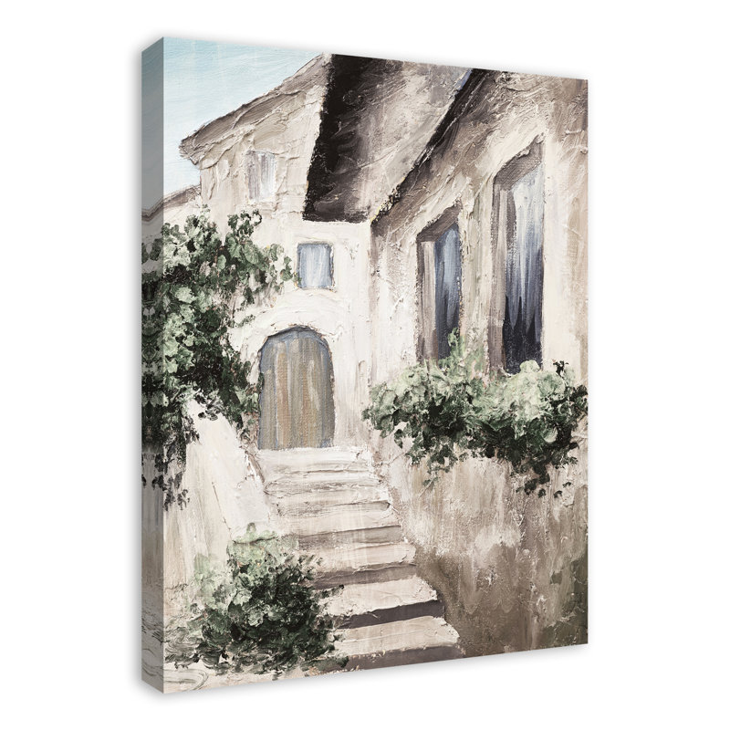 Escalier peint - peinture sur toile tendue