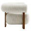 Jace Boucle Accent Chair In Pearl