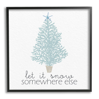 «Snow Somewhere Else Holiday Tree» par Kim Allen - Impression sur toile