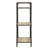 Rustic 3 Bookcase With Antique Oak And Sandy Grey - Home Storage Versatile For Different Rooms