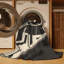 Tapis noir lavable à la machine Kymani-1011587181