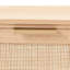 Console en rotin avec 3 tiroirs de rangement (y compris la table basse)
