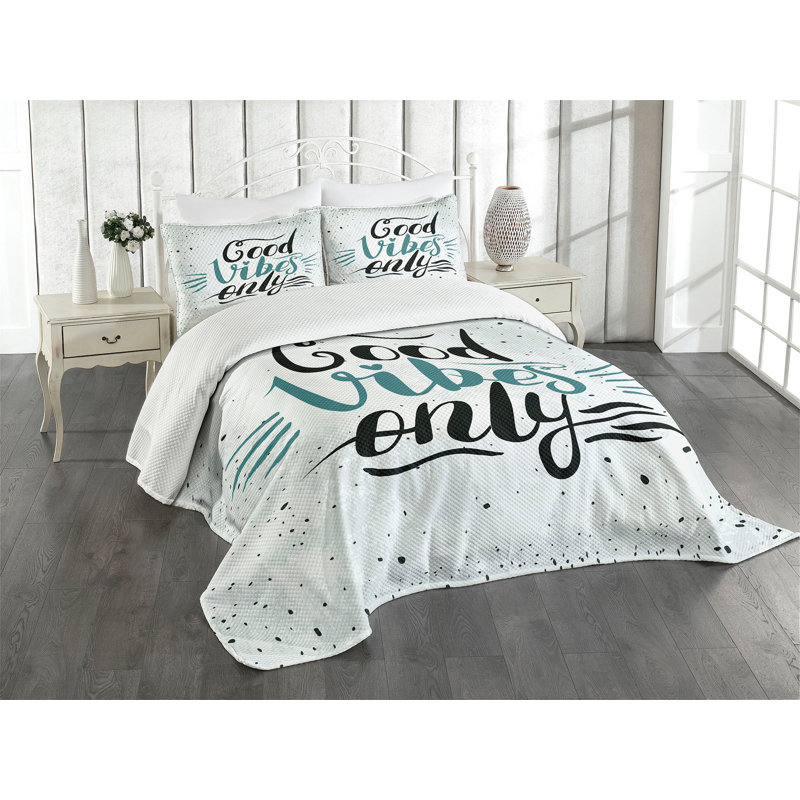 Ensemble de couvre-lit Ambesonne Chill, Couvre-lit très grand + 2 taies décoratives stan