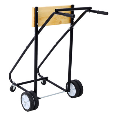 Chariot-support pour bateau hors-bord en acier robuste - capacité de 304 lb, noir