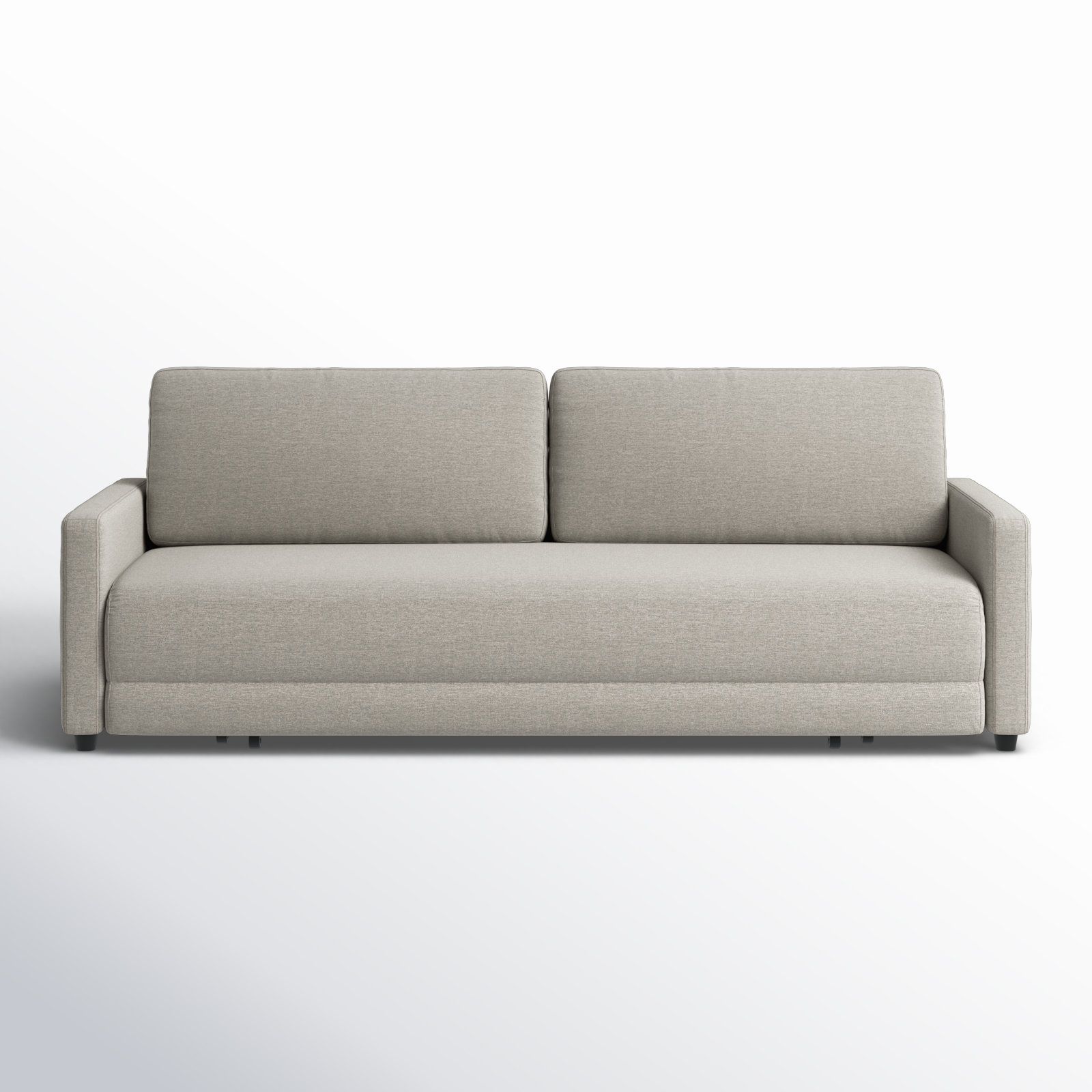 Savelle 88'' Upholstered Sleeper Sofa, Milo Mink Chenille