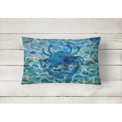  Crab Under Water Lumbar Pillow