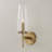 5" W x 15.75" H Wallchiere Sconce in Aged Brass with Clear Glass-123843816