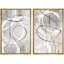 Ensemble de 2 peintures encadrées sur toile-76014948-76014950