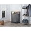 TRINITY® EcoStorage® | Panier à linge avec plateau en bambou | Gris foncé