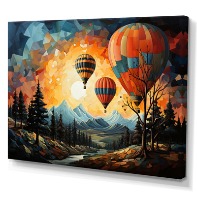 «Cubist Balloon Expedition», reproduction sur toile