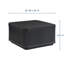 Table basse carrée rayée de 81 cm (32 po) pour intérieur et extérieur, en oxyde de magnésium, noir et gris