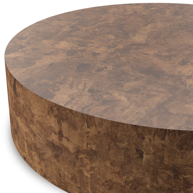 Hudson Coffee Table, Dark Bark Paper, Dark Bark Paper