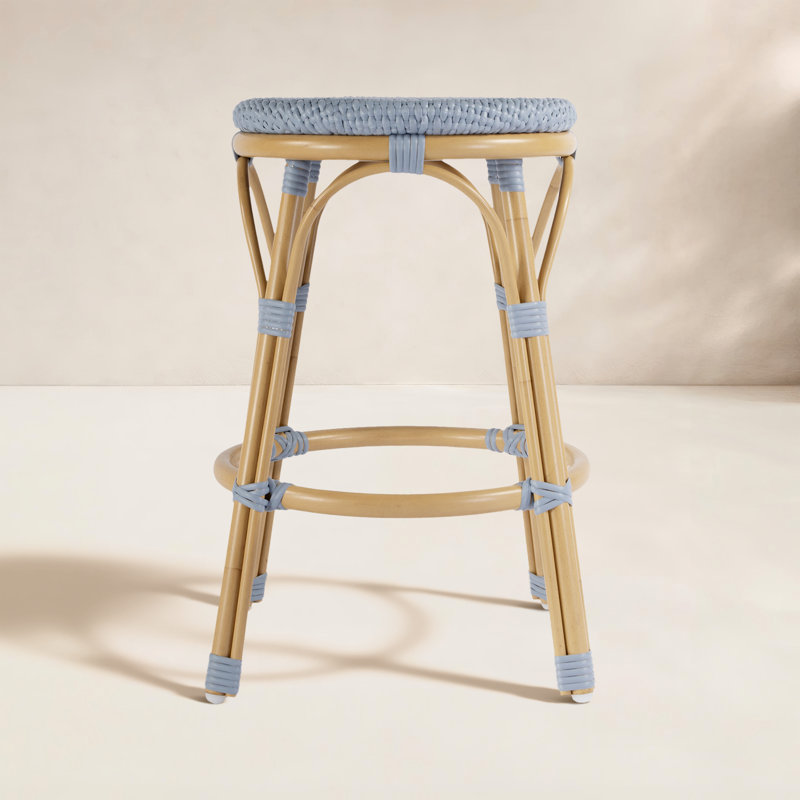 Tabouret de patio Ellie, Bleu pastel
