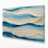 Toile horizontale rayée gris ciel