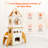 Rocket Shape Wooden Luxury Cat Tower