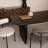 Luna 87" Oak Dining Table, Black Oak-199242984