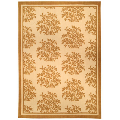 Modern One-of-a-Kind Rectangle 9' X 12' New Age Wool Area Rug in Brown/Orange