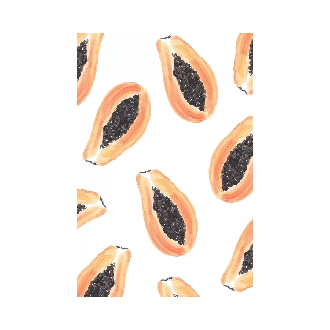 Papayas von Sabina Fenn - Galerie- Giclée auf Leinwand