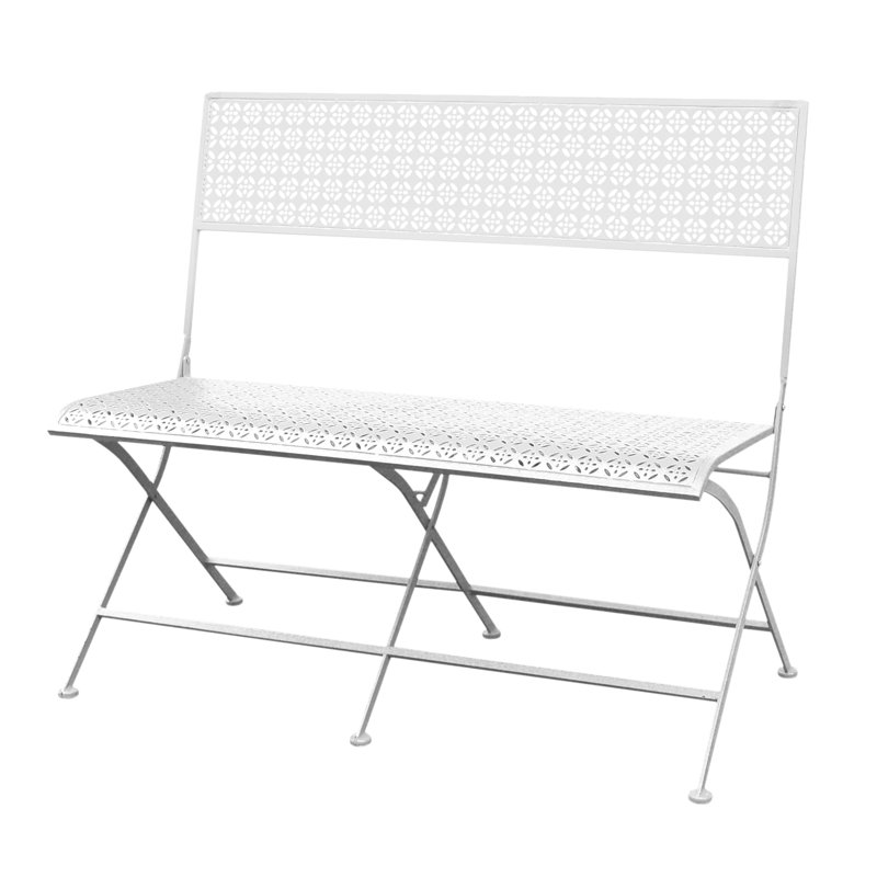 Herman Upholstered Bench, White