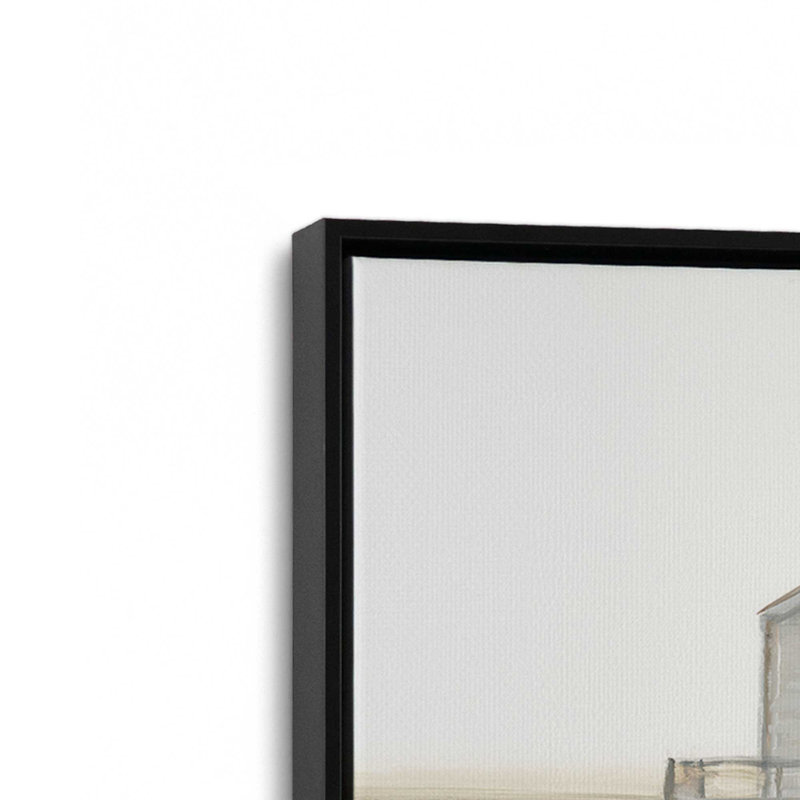 Impression sur toile «Weathered Beach Outpost I» par Ethan Harper, H 24 po x l 32 po, Noir