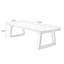 Bureau rectangulaire en bois massif brun noisette-412863048