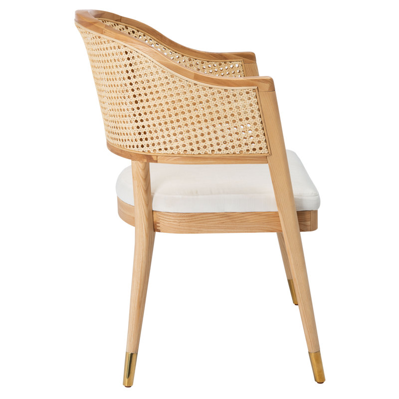 Arm Linen Chair, Natural/Gold