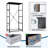 4 Drawer Dresser for Bedroom, Narrow Chest of Drawers, Wooden Top and Study Iron Frame 18"x37.5"-(WxH)