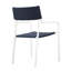 Ensemble repas d'extérieur en aluminium avec 6 chaises empilables Raleigh-1230751845