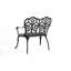 Banc de jardin avec rose floral
