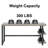 Hulste 53" Metal Base Writing Desk With Storag, Light Gray-350494590-350494591