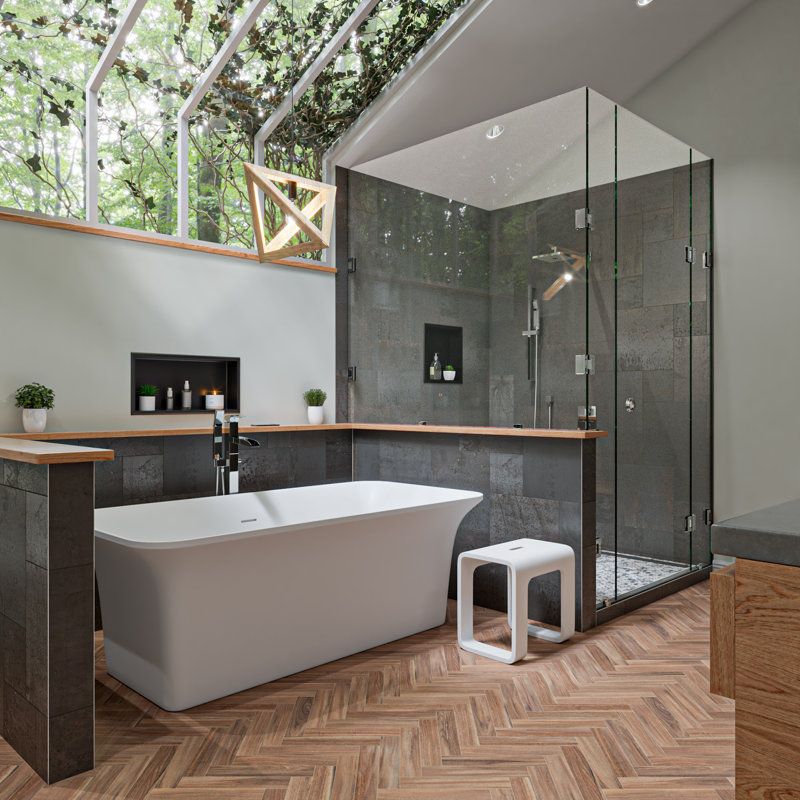 Baignoire de trempage autoportante 67 po. x 36 po.