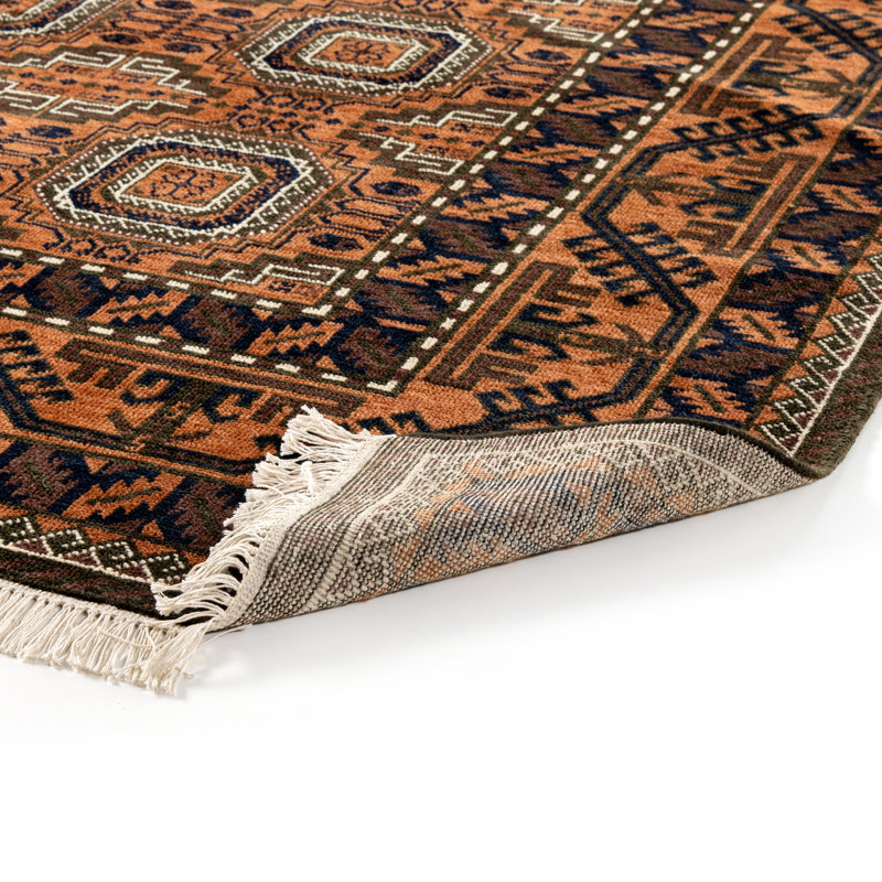 Hingol One-of-a-Kind Hand Knotted Area Rug, 96" x 120"