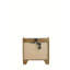 Table de chevet Garcia brun clair Aspen avec DEL et port USB