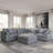 6 - Piece Slipcovered Sectional With Ottoman-1318937032