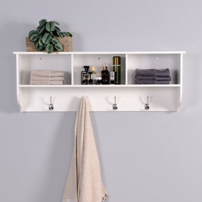 Voldemar Mdf Wall 4 - Hook Wall Mounted Coat Rack