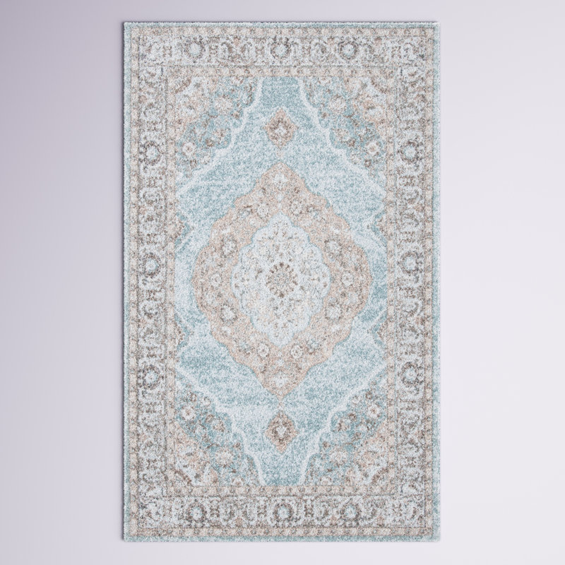 Algona Oriental Handmade Tufted Sage/Green Area Rug, Rectangle 3' x 5'
