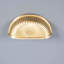Ribbed Brass Semi Circle Cabinet Pull-1820185834