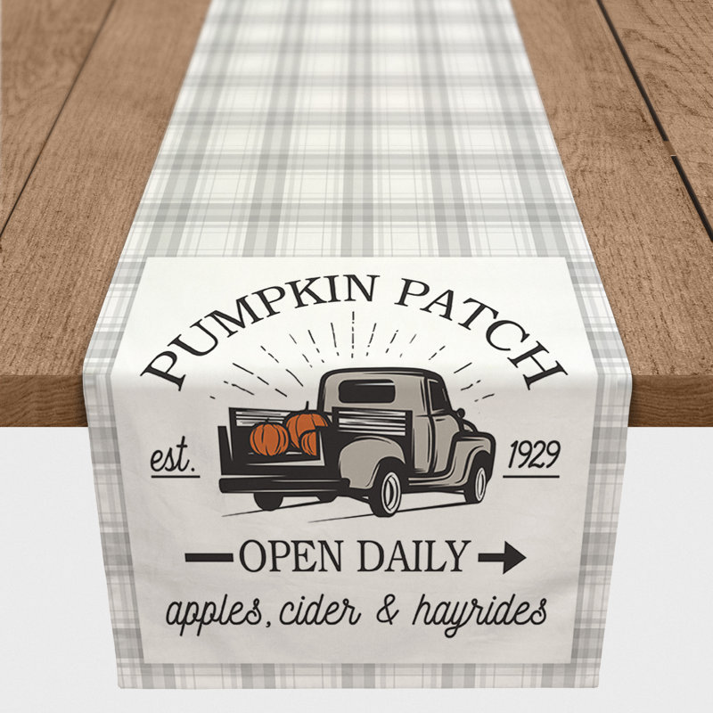 Serpil Plaid Thanksgiving Table Runner
