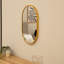 Nickalls Metal Oval Mirror