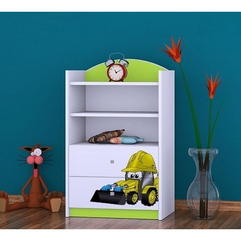 Jocelyn 96cm H Kids Cube, Green, 92cm H x 60cm W x 34cm D