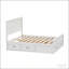 Structure de lit grand avec 6 tiroirs de rangement en bois-1609436322