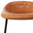 Dafney Upholstered Metal Contemporary Stools with Padded Seat and Footrest-466883773-466883769