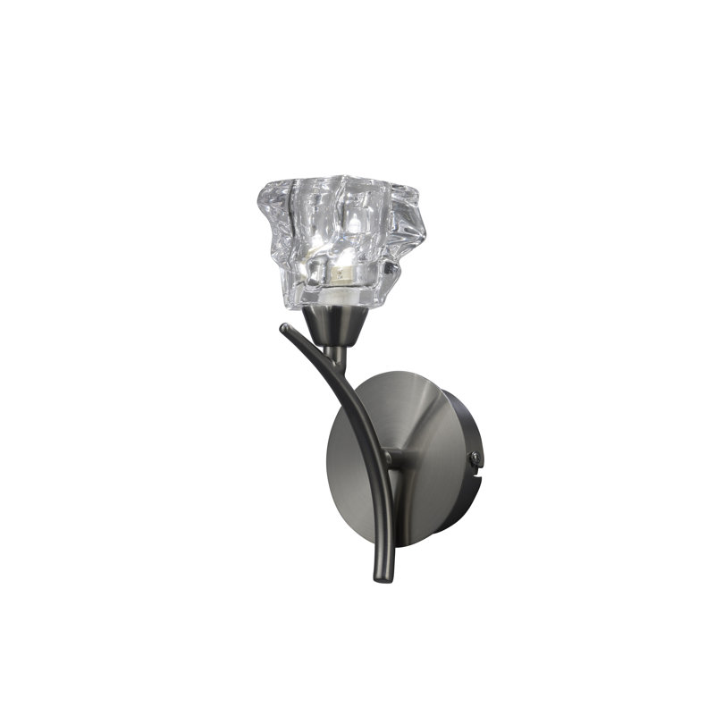 Aynor 1-Light Dimmable Satin Nickel Wallchiere