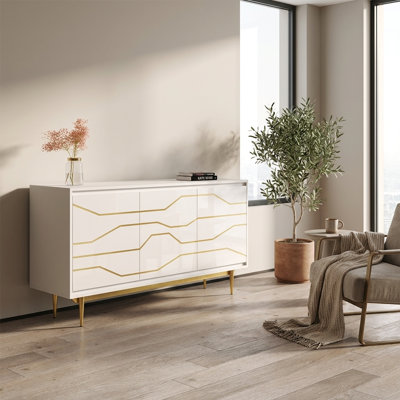 Katanya 63" Sideboard with High Gloss Finish