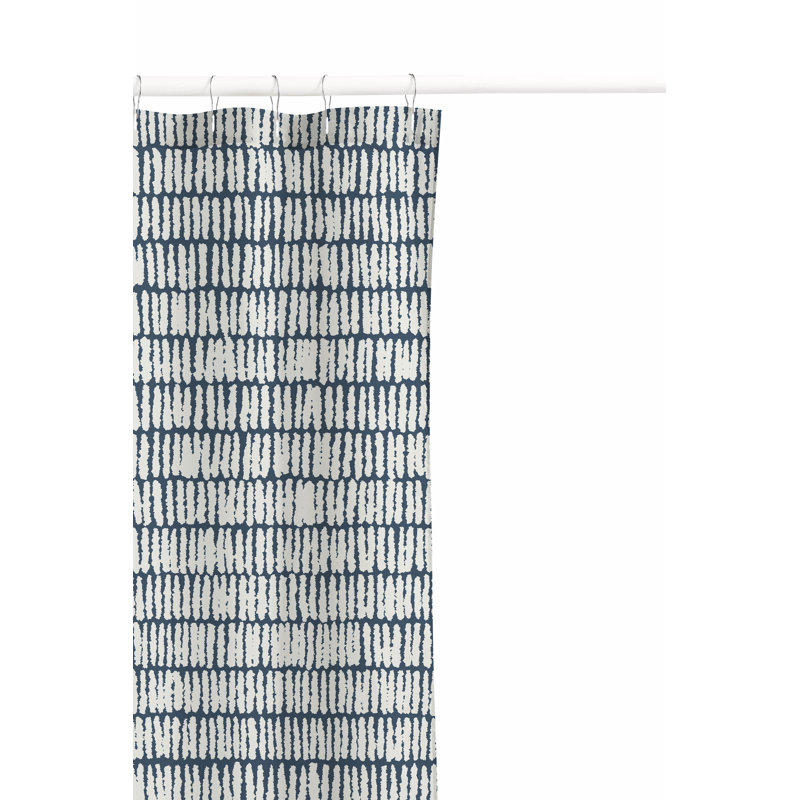 Ricky Row Ultra-Thin Lightweight Shower Curtain, Blue