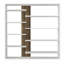 126cm H x 125cm W Geometric Bookcase-99309782
