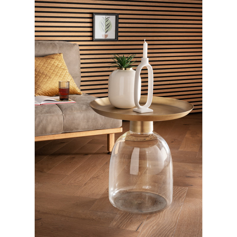 Alshareef Tray Top Pedestal End Table