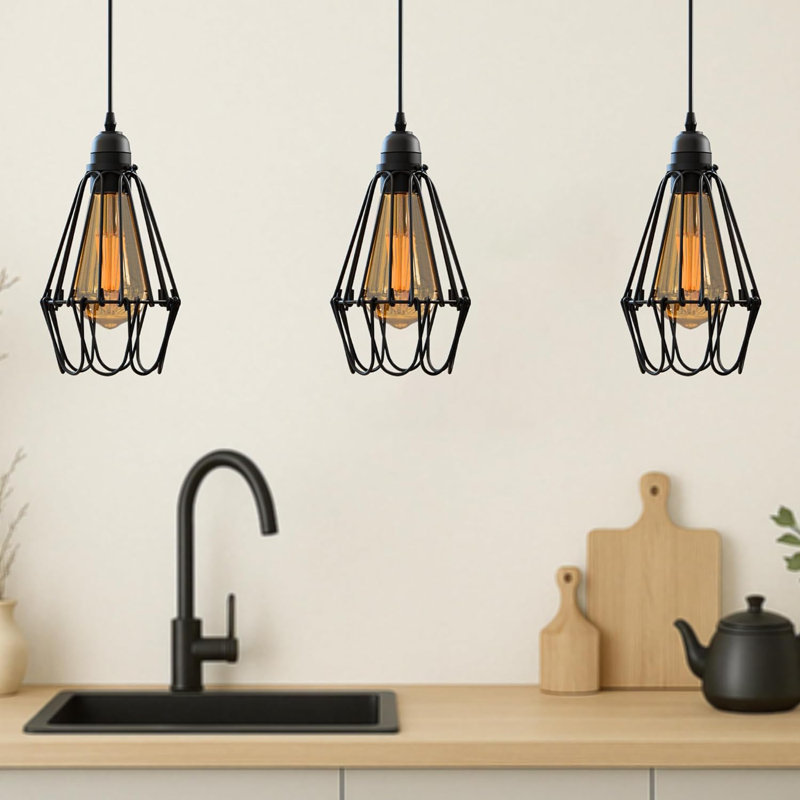 Annjelica 10cm H Metal Empire Lamp Shade, Black