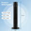 103.5Cm Oscillating Tower Fan 3 Speed Standing Fan Portable 12 Timer Remote Control