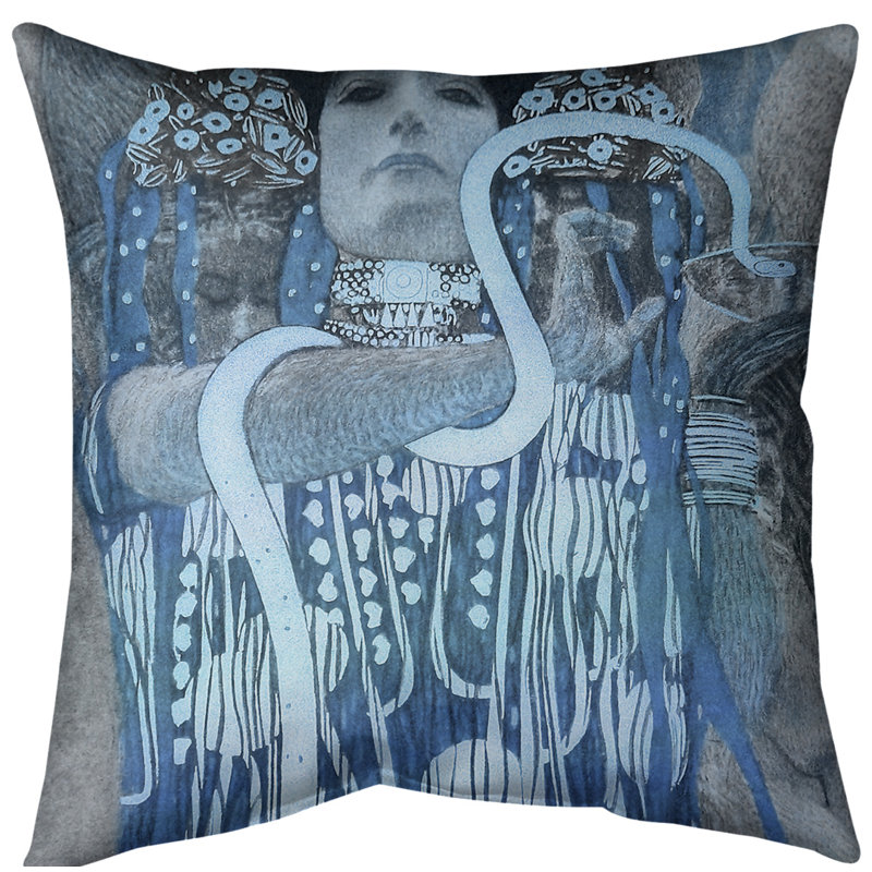 Coussin hygeia, Bleu, 20 po x 20 po, Duvet synthétique